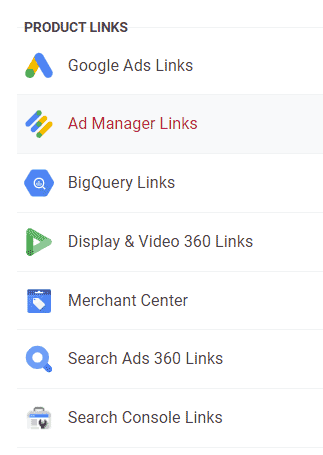 ga4-product-links List of Google Product Links