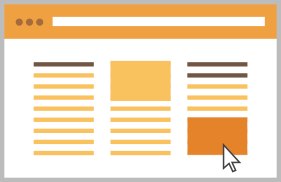engaged computer screen with colors to represent layout