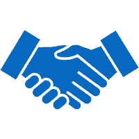 blue handshake Blue Handshake icon